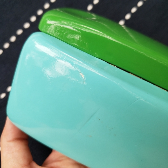 Kate Spade| Sunglasses Case Hard Green Blue Logo - Picture 5 of 5
